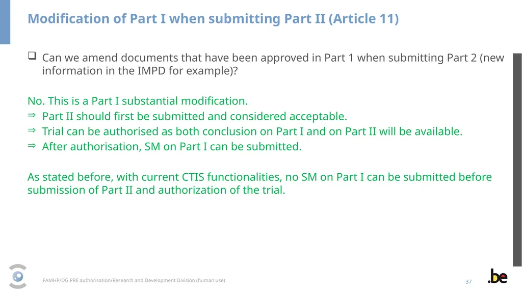 New Clinical Trial Regulation: Information - slide 37 of 52