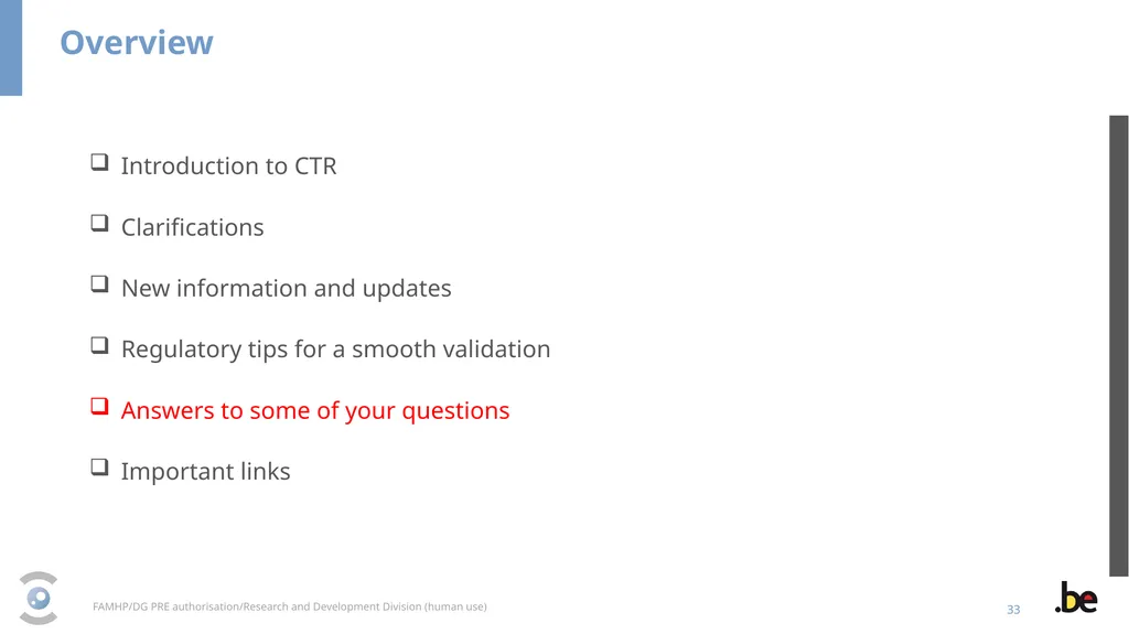 New Clinical Trial Regulation: Information - slide 33 of 52