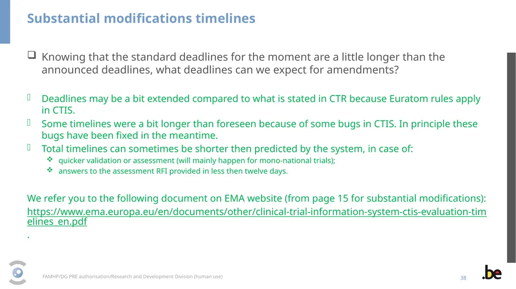 New Clinical Trial Regulation: Information - slide 38 of 52