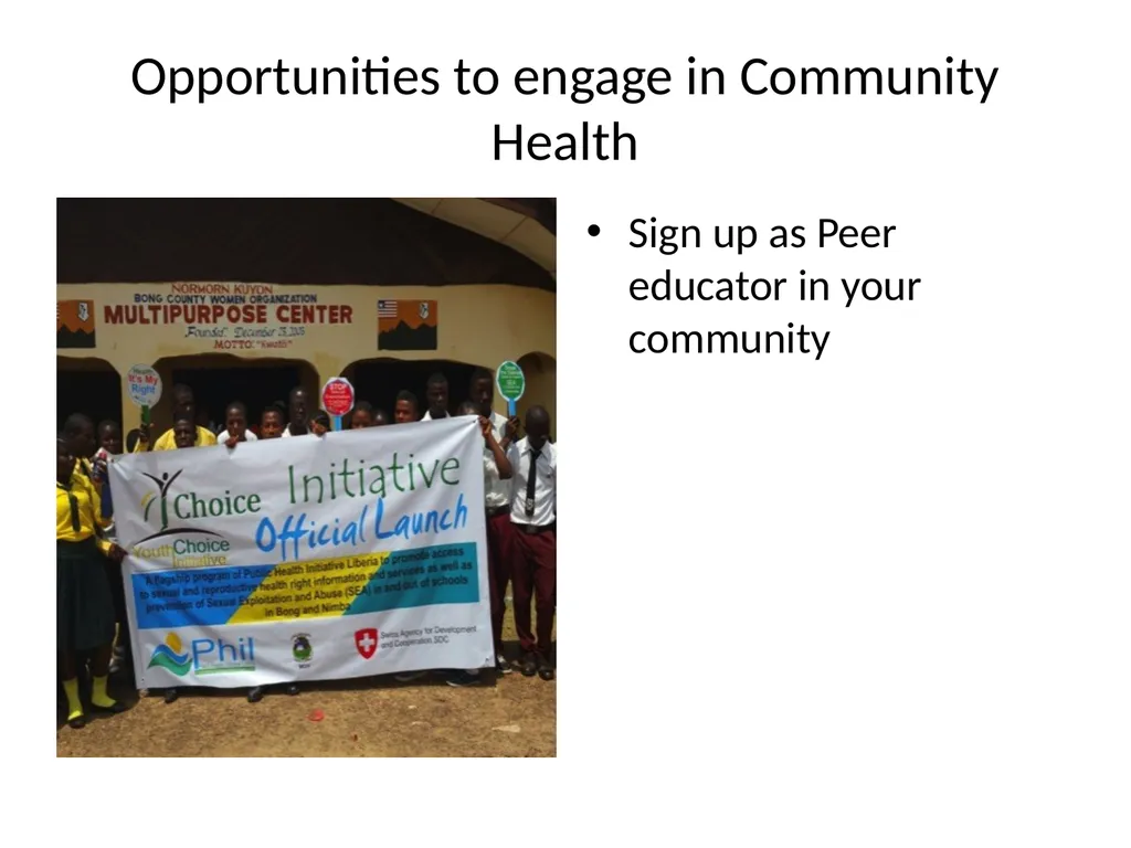 Community Health Webinar Presentation by: Mrs. - slide 20 of 22