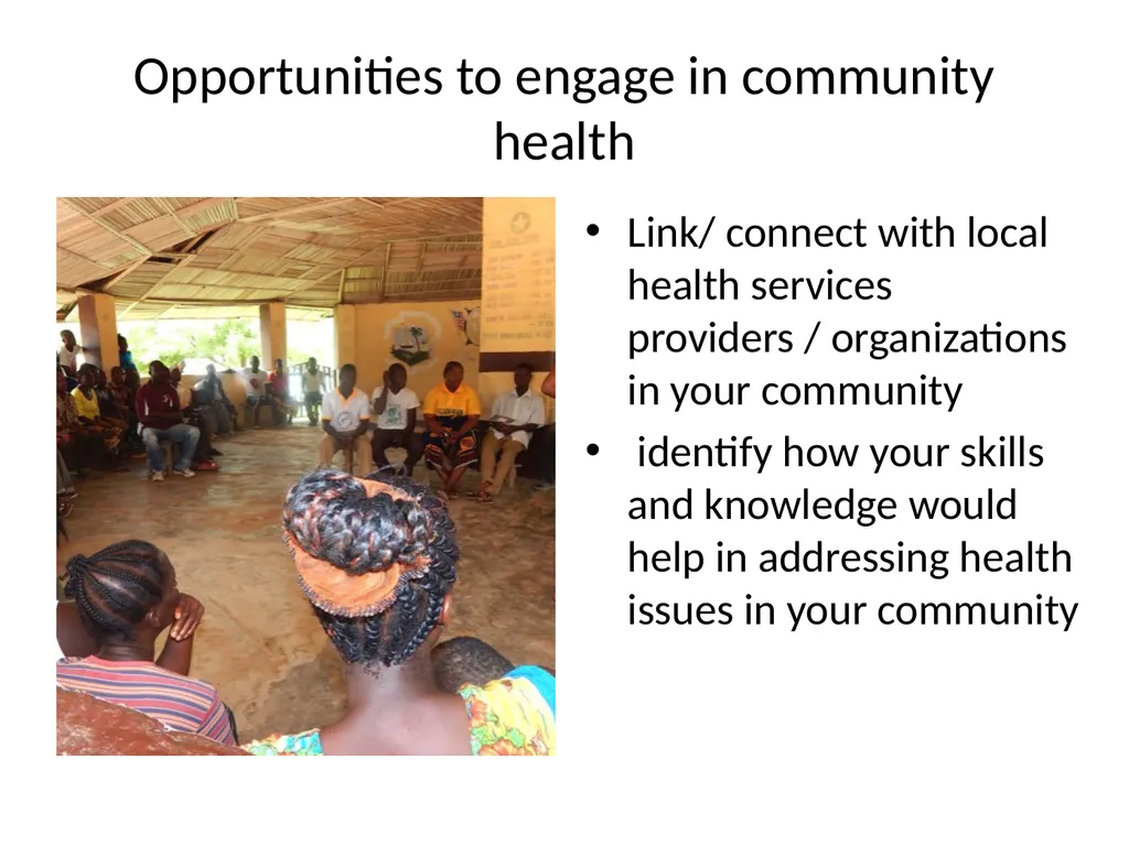 Community Health Webinar Presentation by: Mrs. - slide 18 of 22