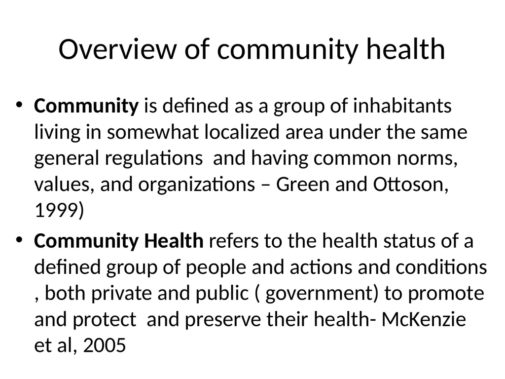 Community Health Webinar Presentation by: Mrs. - slide 3 of 22