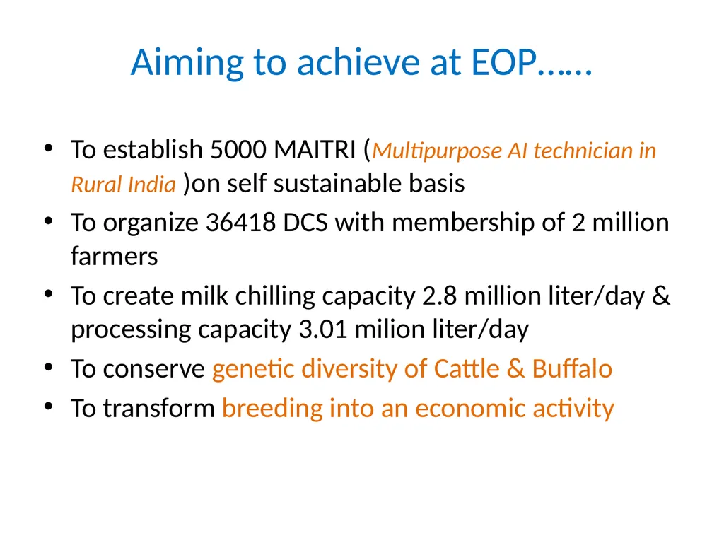 National Programme for Bovine Breeding and Dairy - slide 5 of 30
