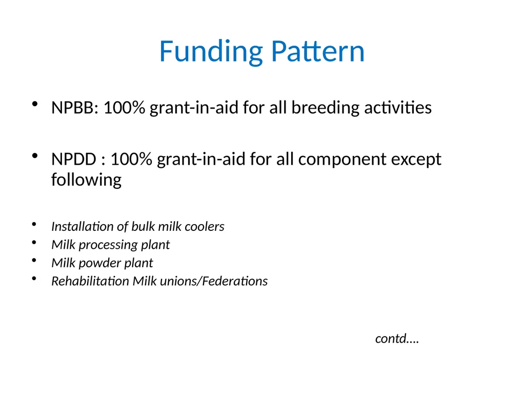 National Programme for Bovine Breeding and Dairy - slide 14 of 30