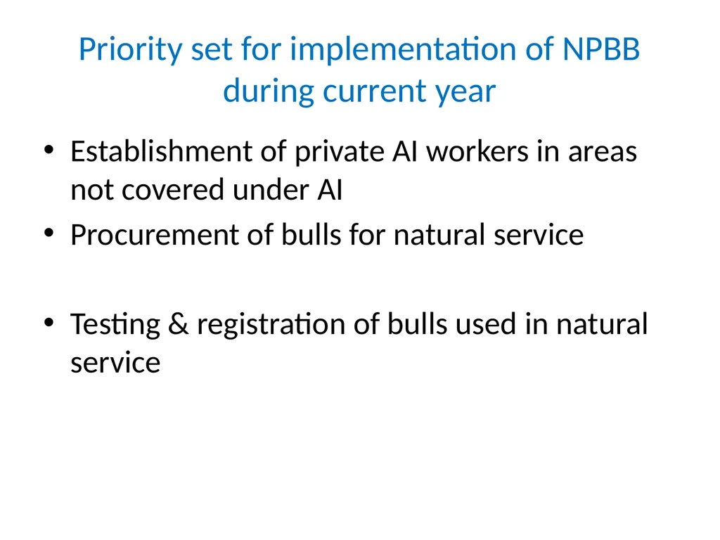 National Programme for Bovine Breeding and Dairy - slide 9 of 30