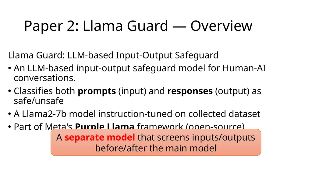 Large Language Model Security: Defense COMP 4634 - slide 15 of 31
