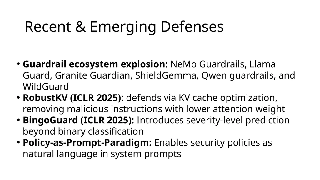 Large Language Model Security: Defense COMP 4634 - slide 29 of 31
