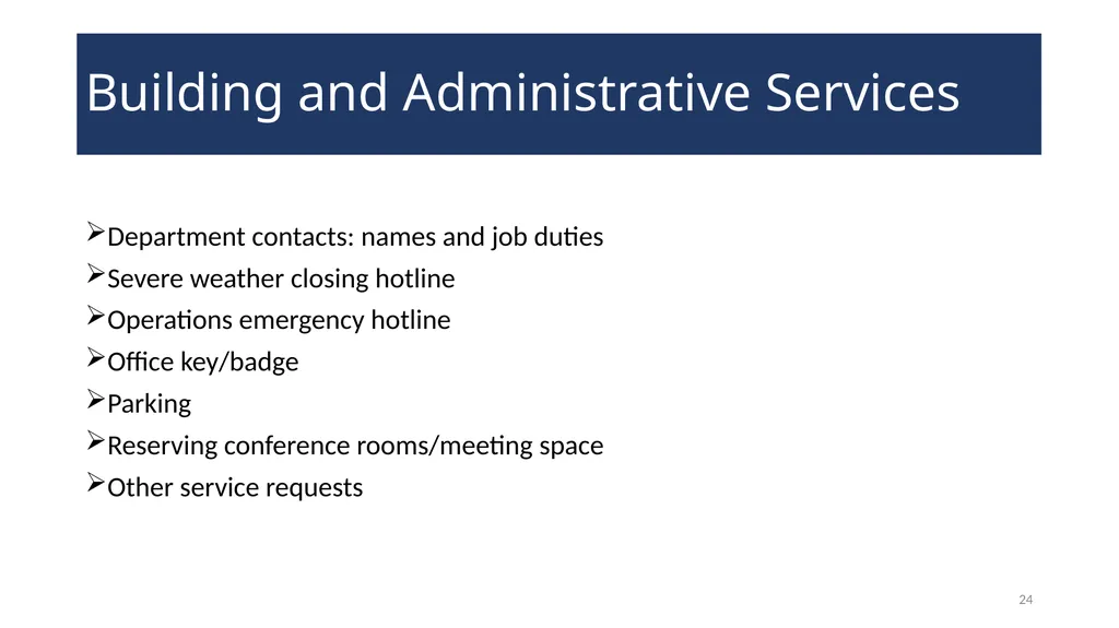 NEW HIRE ORIENTATION WELCOME! 2 Introduction of - slide 24 of 30