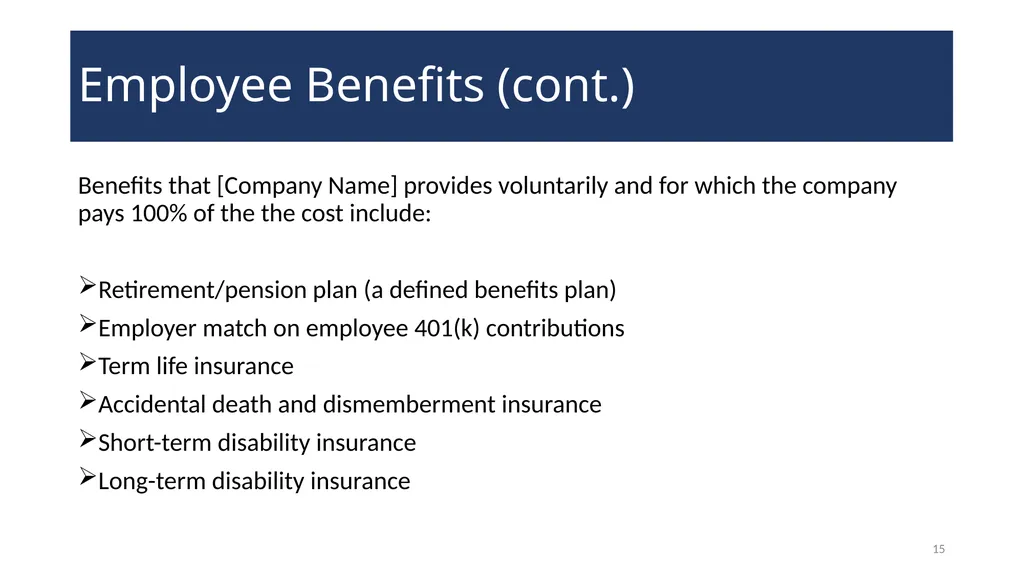NEW HIRE ORIENTATION WELCOME! 2 Introduction of - slide 15 of 30