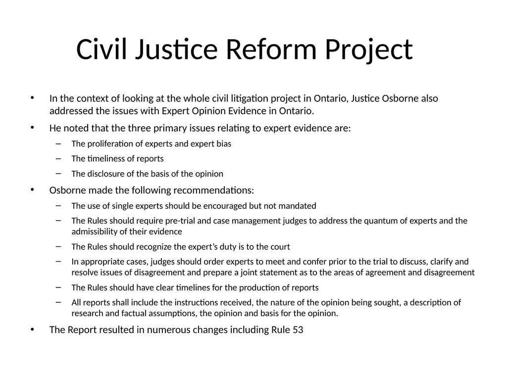 Expert Opinion Evidence: A Return to First - slide 13 of 33