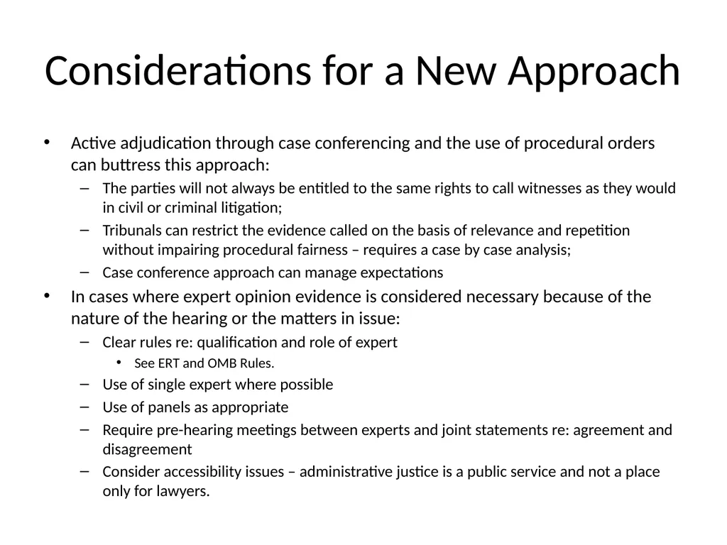 Expert Opinion Evidence: A Return to First - slide 33 of 33