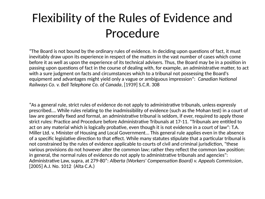 Expert Opinion Evidence: A Return to First - slide 24 of 33