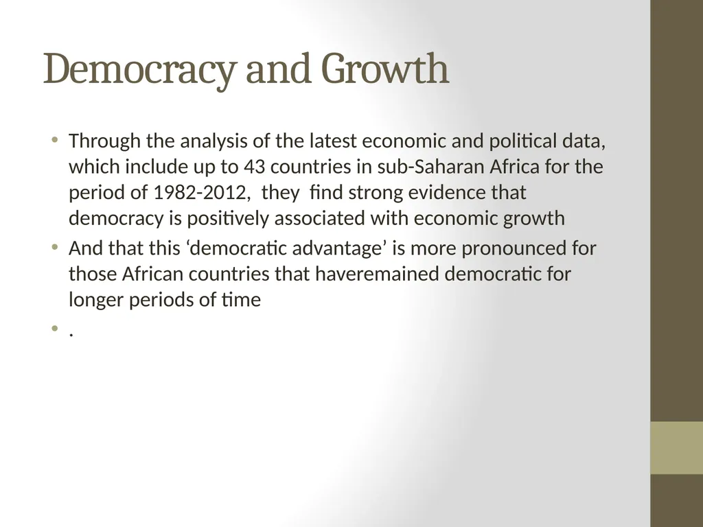 Modernisation theories The linear view of - slide 14 of 16