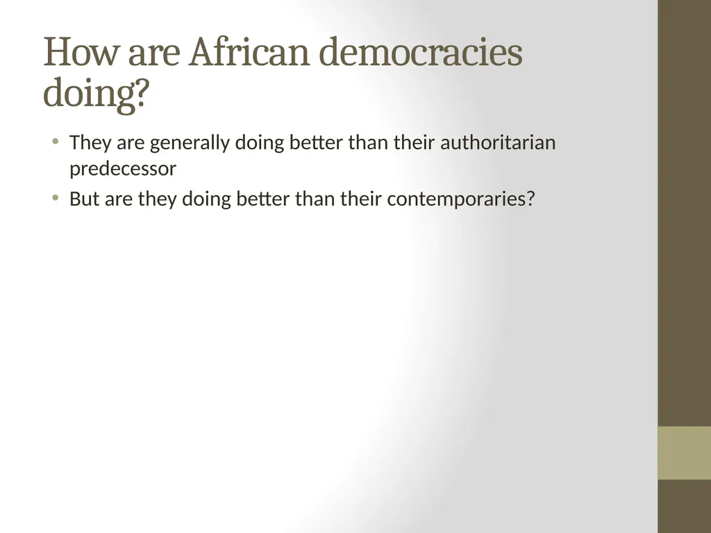 Modernisation theories The linear view of - slide 11 of 16