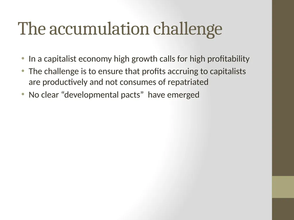 Modernisation theories The linear view of - slide 13 of 16