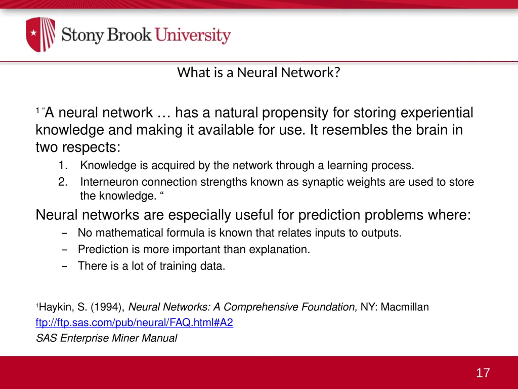 An Overview of Data Mining: Predictive Modeling - slide 17 of 29