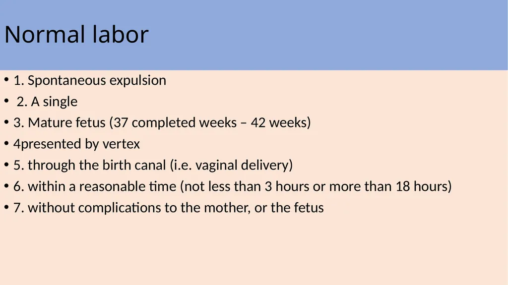 Labor and its physiology 2022-2023 4th year - slide 3 of 34
