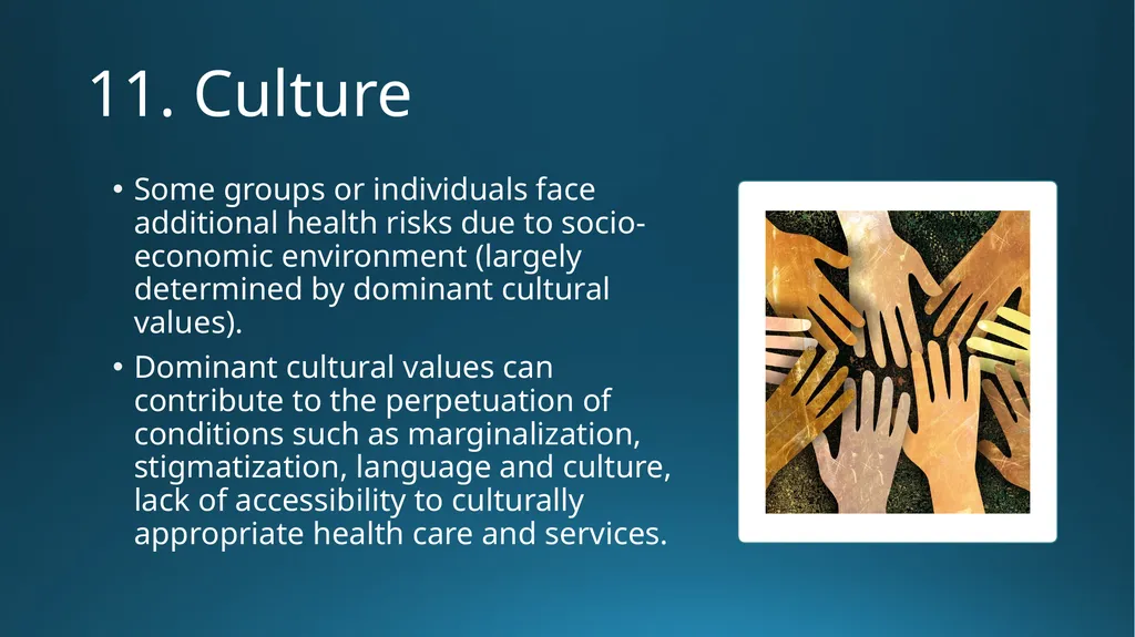Social Determinants of Health Addressing Health - slide 25 of 30