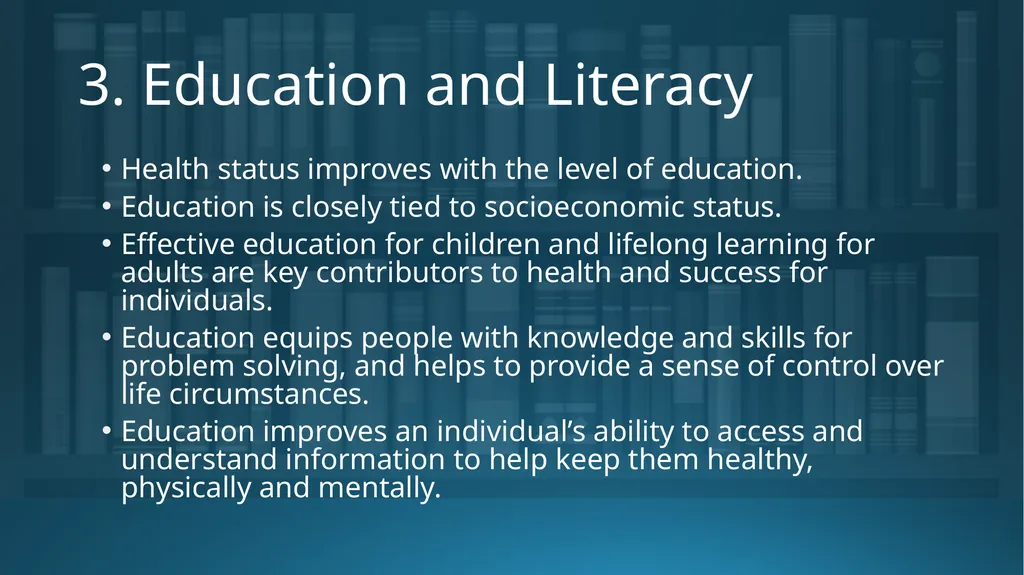 Social Determinants of Health Addressing Health - slide 9 of 30