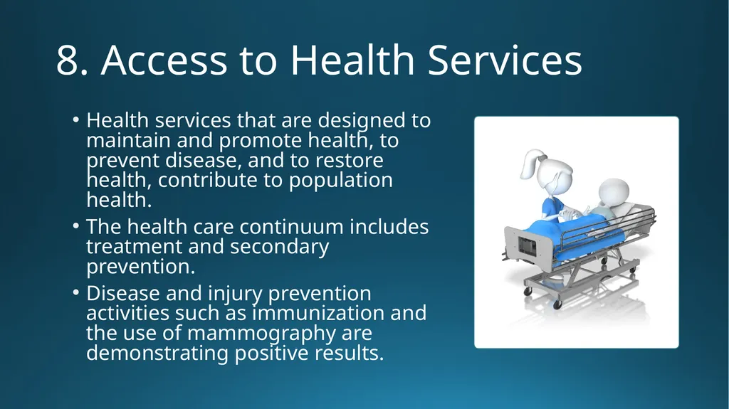 Social Determinants of Health Addressing Health - slide 19 of 30