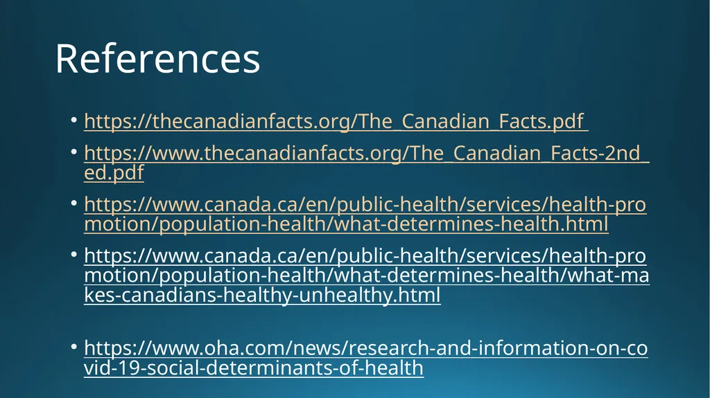 Social Determinants of Health Addressing Health - slide 30 of 30