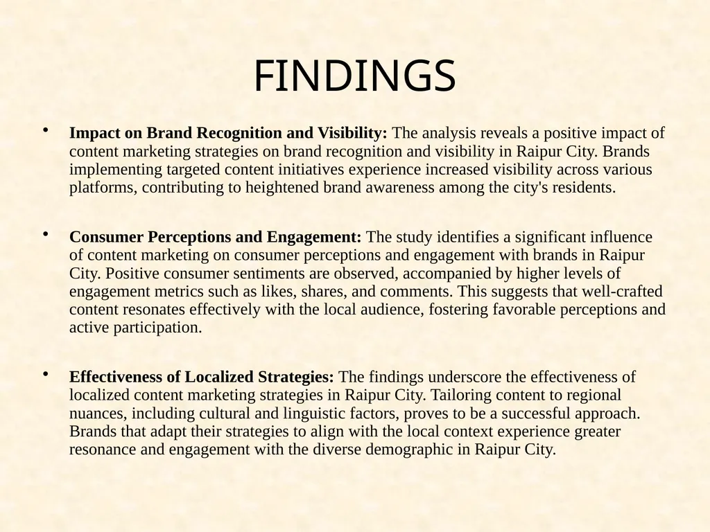 "ANALYZING CONTENT MARKETING'S IMPACT ON BRANDS IN - slide 9 of 13
