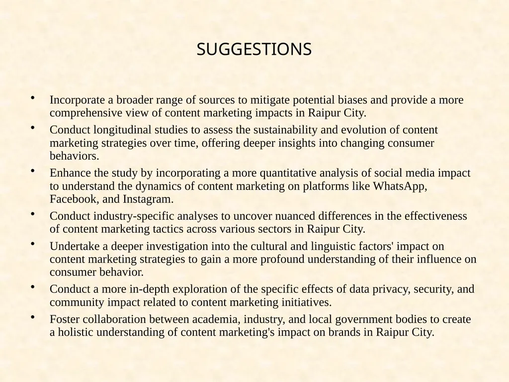 "ANALYZING CONTENT MARKETING'S IMPACT ON BRANDS IN - slide 10 of 13