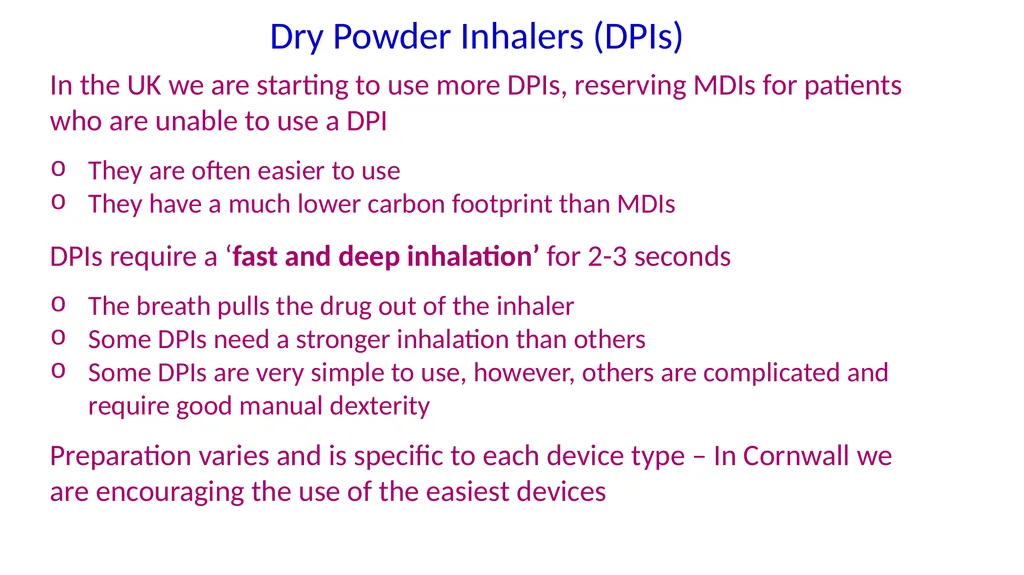 Inhaler Technique Training for Respiratory Ward - slide 11 of 18