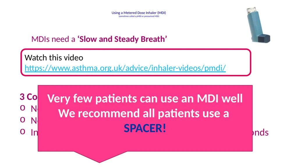 Inhaler Technique Training for Respiratory Ward - slide 8 of 18