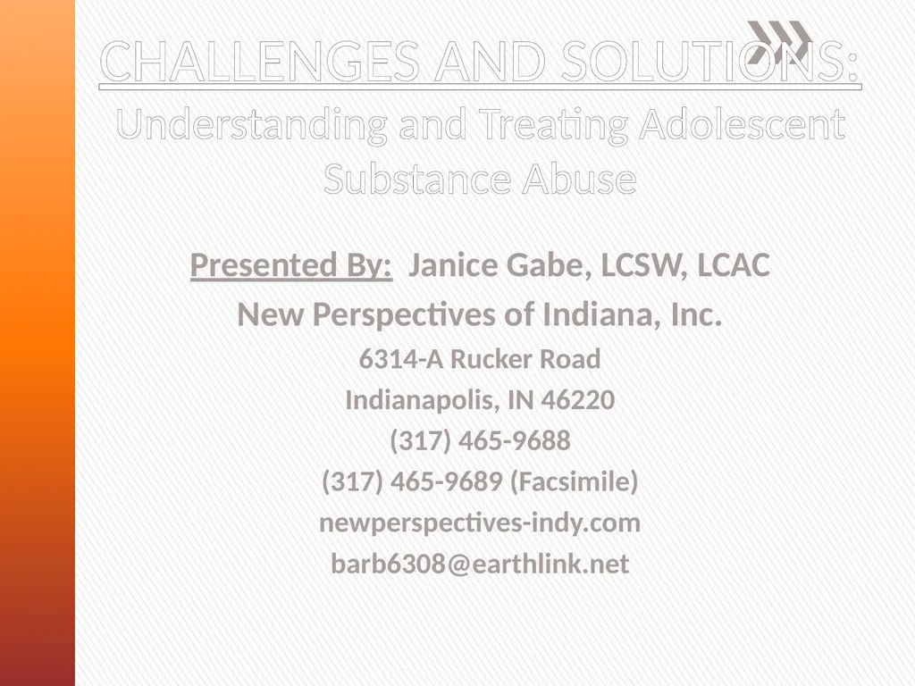 CHALLENGES AND SOLUTIONS: Understanding and - slide 1 of 58