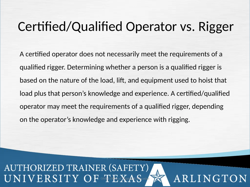 Rigging Basics Learning Objectives Describe - slide 29 of 34