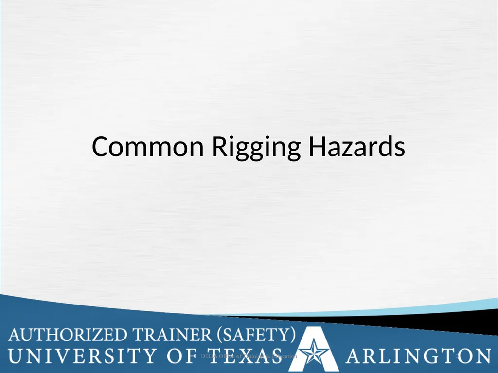 Rigging Basics Learning Objectives Describe - slide 3 of 34