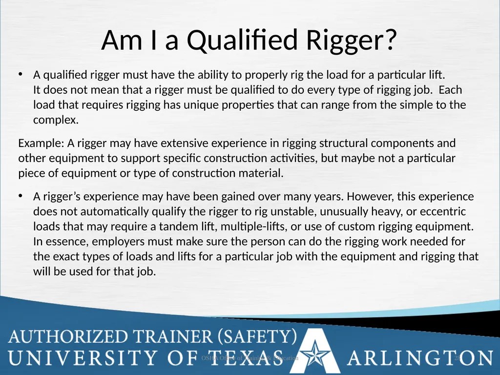 Rigging Basics Learning Objectives Describe - slide 28 of 34