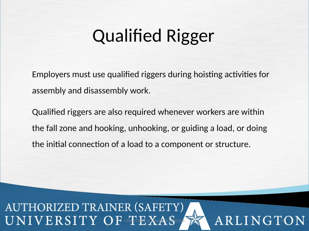 Rigging Basics Learning Objectives Describe - slide 26 of 34