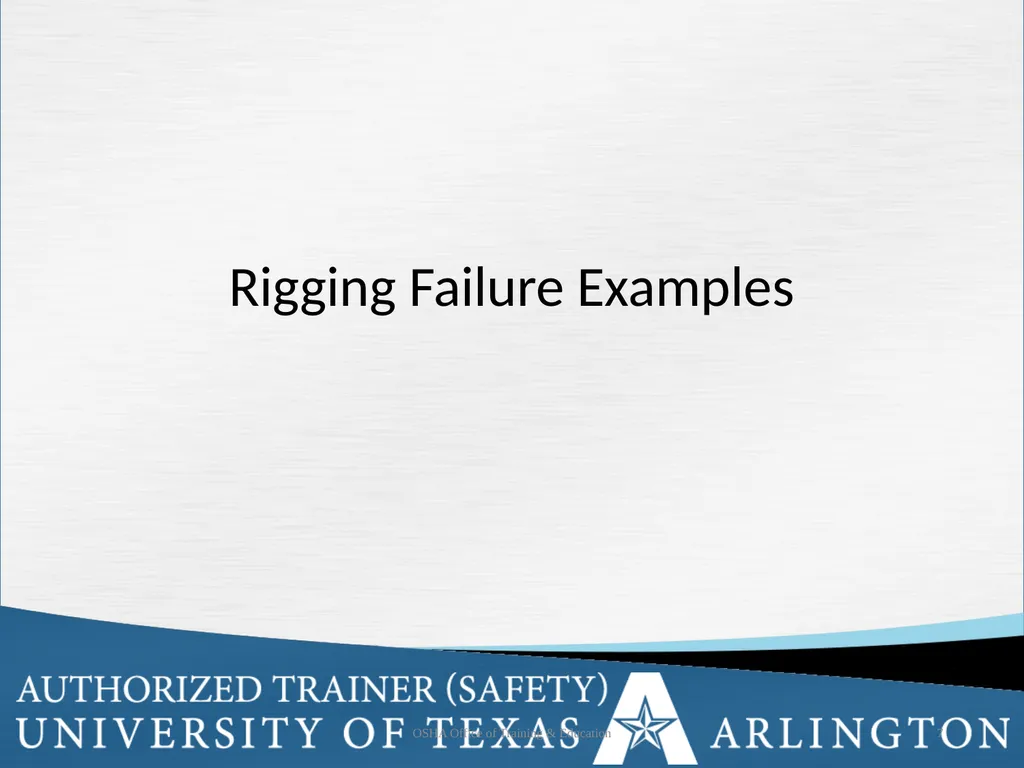 Rigging Basics Learning Objectives Describe - slide 7 of 34