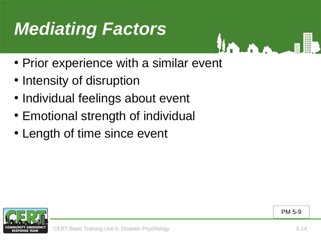 CERT Basic Training CERT Basic Training Unit 5: - slide 16 of 24