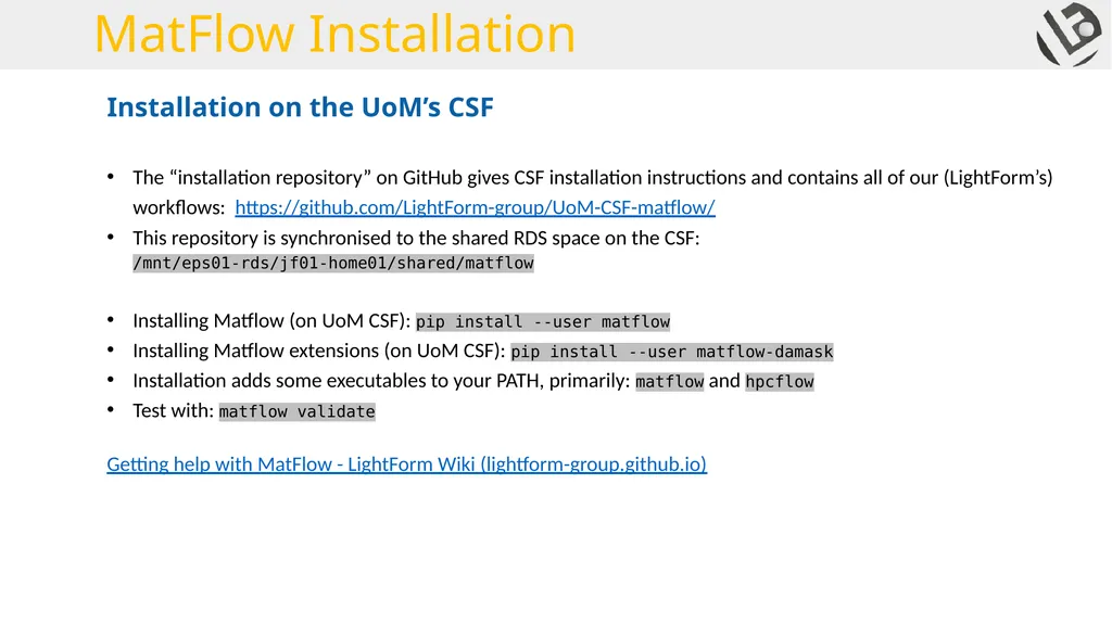MatFlow Introduction 2021.03.05 What is MatFlow? - slide 3 of 10