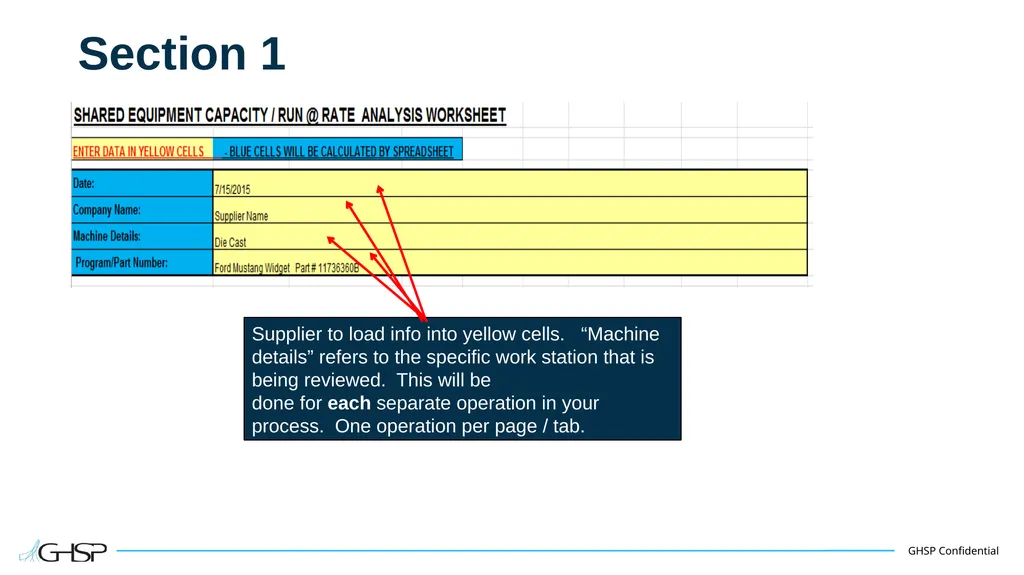 Supplier Capacity Worksheet Shared Equipment - slide 4 of 9