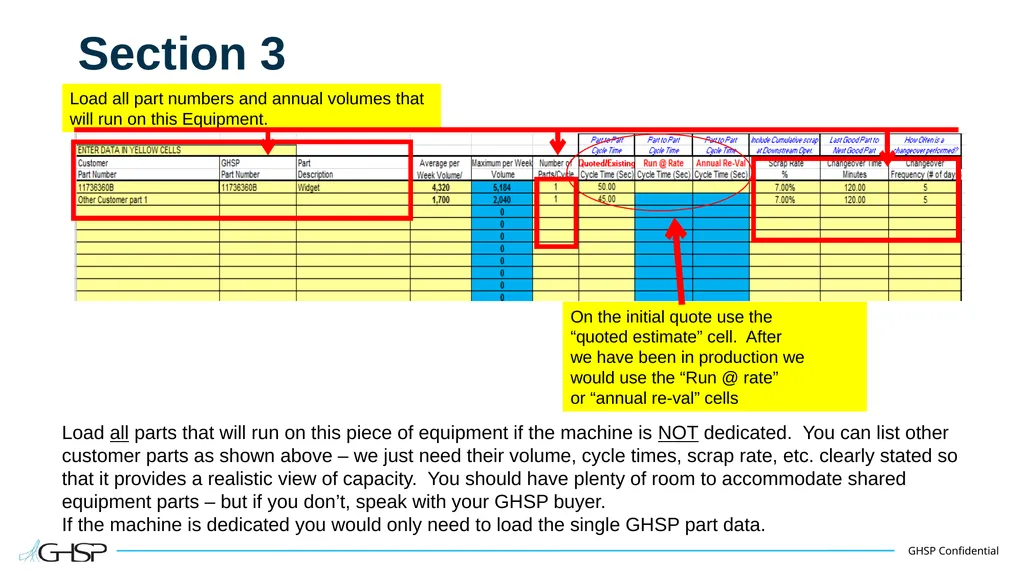 Supplier Capacity Worksheet Shared Equipment - slide 6 of 9