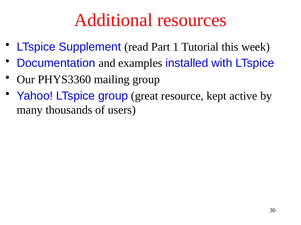 Computer Modeling of Electronic Circuits with - slide 30 of 30