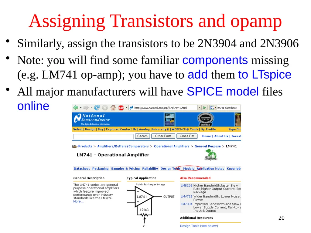 Computer Modeling of Electronic Circuits with - slide 20 of 30