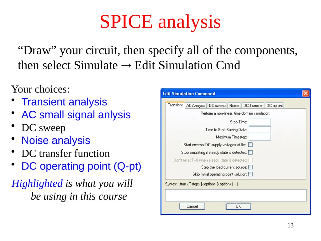 Computer Modeling of Electronic Circuits with - slide 13 of 30