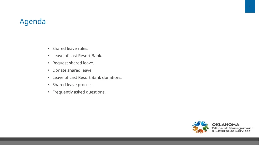 State Leave Sharing Program Office of Management - slide 2 of 14