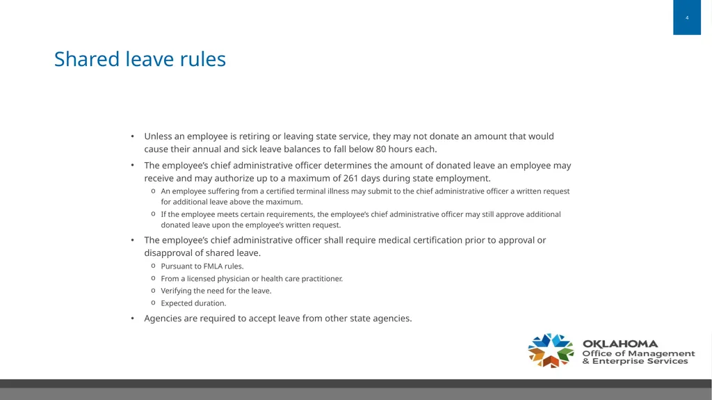 State Leave Sharing Program Office of Management - slide 4 of 14