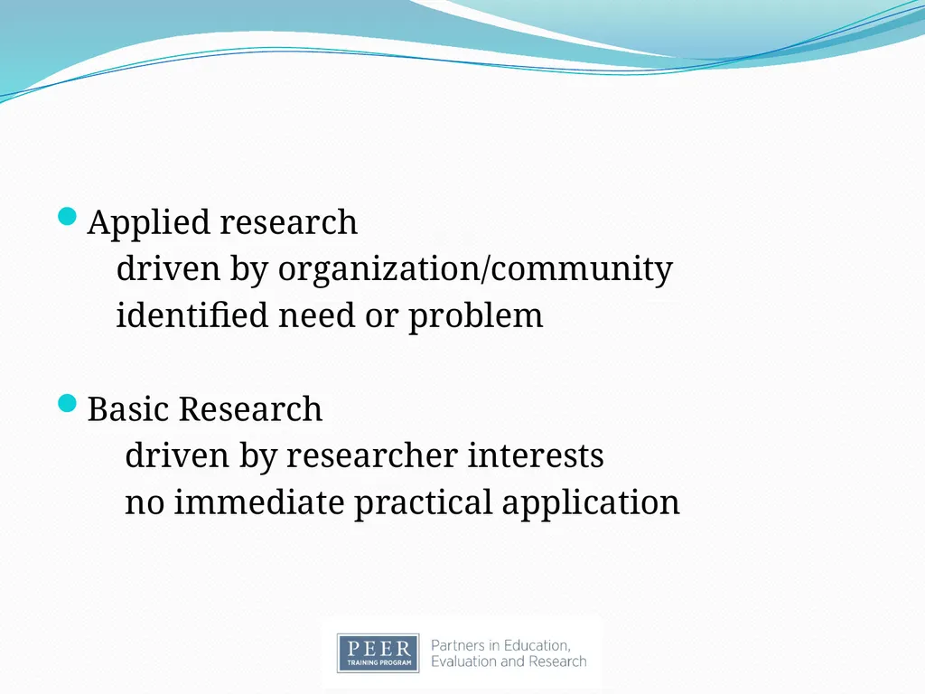 Introduction to Research & Evaluation Module - slide 21 of 31