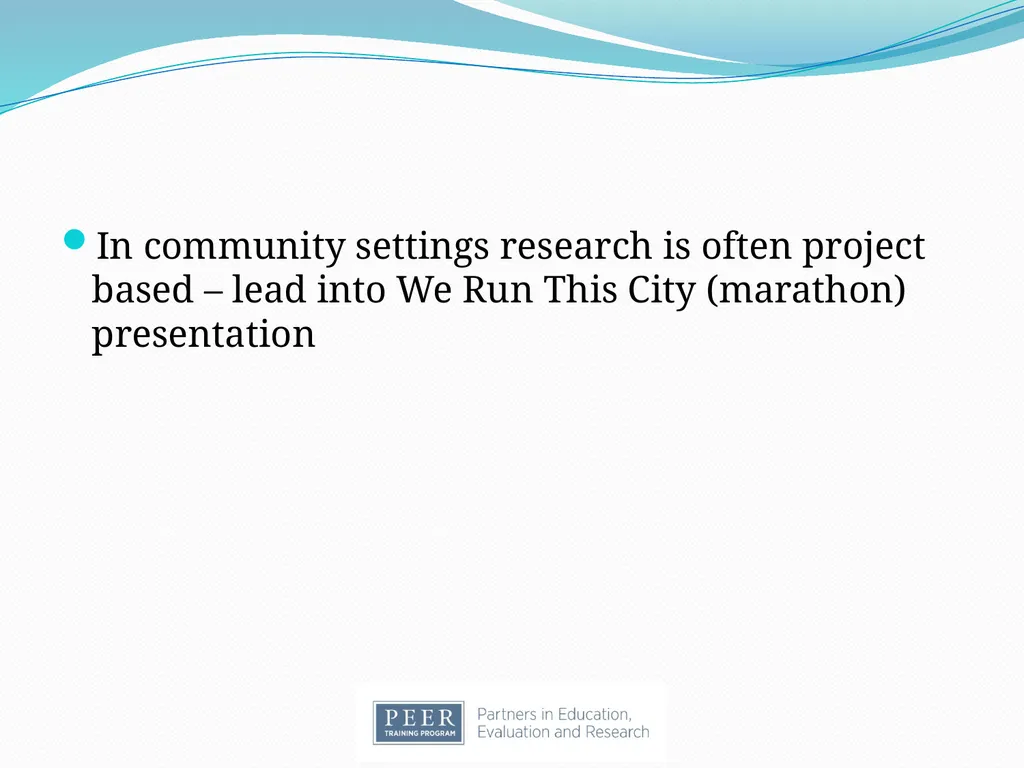 Introduction to Research & Evaluation Module - slide 31 of 31
