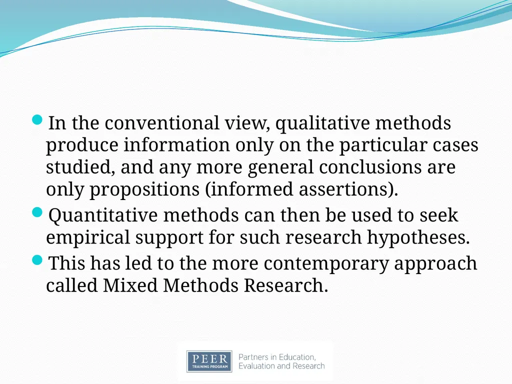 Introduction to Research & Evaluation Module - slide 27 of 31