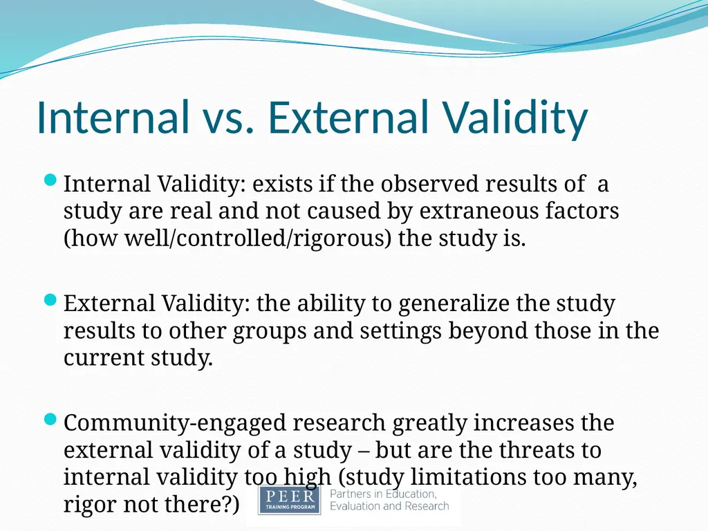 Introduction to Research & Evaluation Module - slide 25 of 31