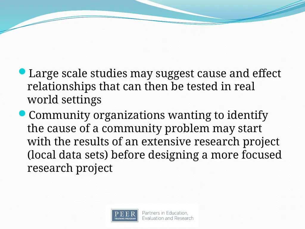 Introduction to Research & Evaluation Module - slide 29 of 31