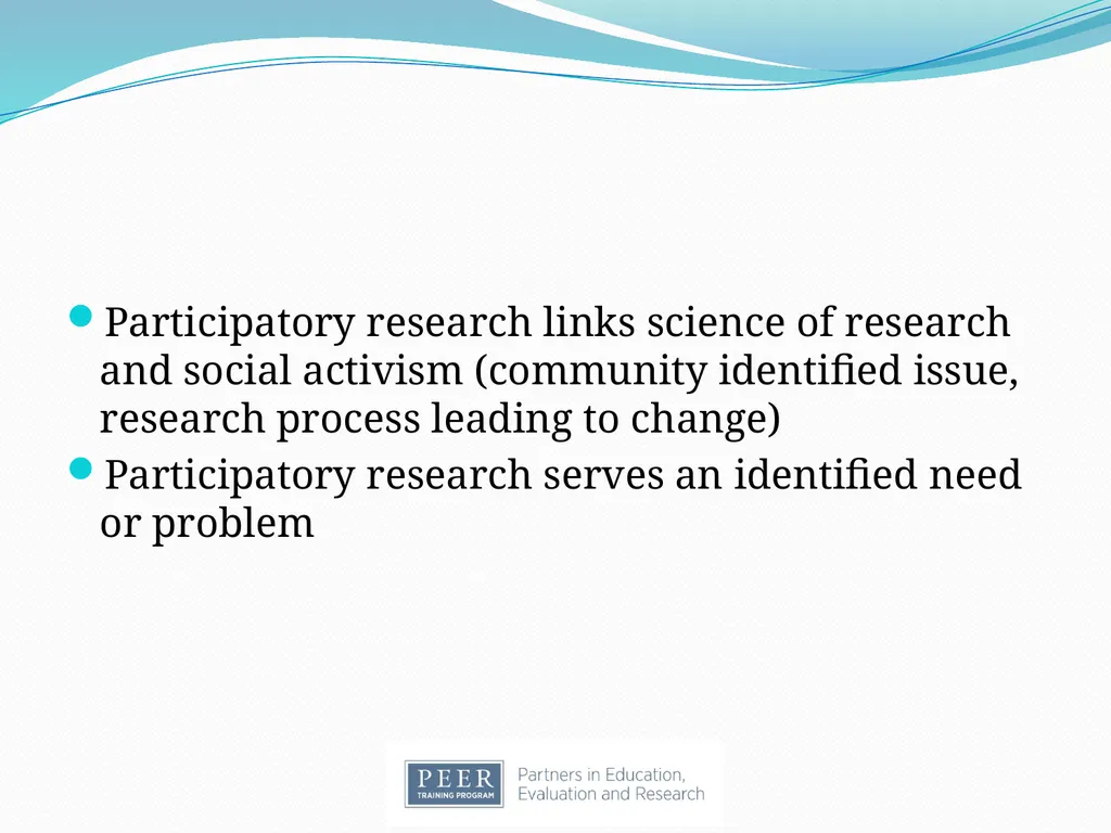 Introduction to Research & Evaluation Module - slide 20 of 31
